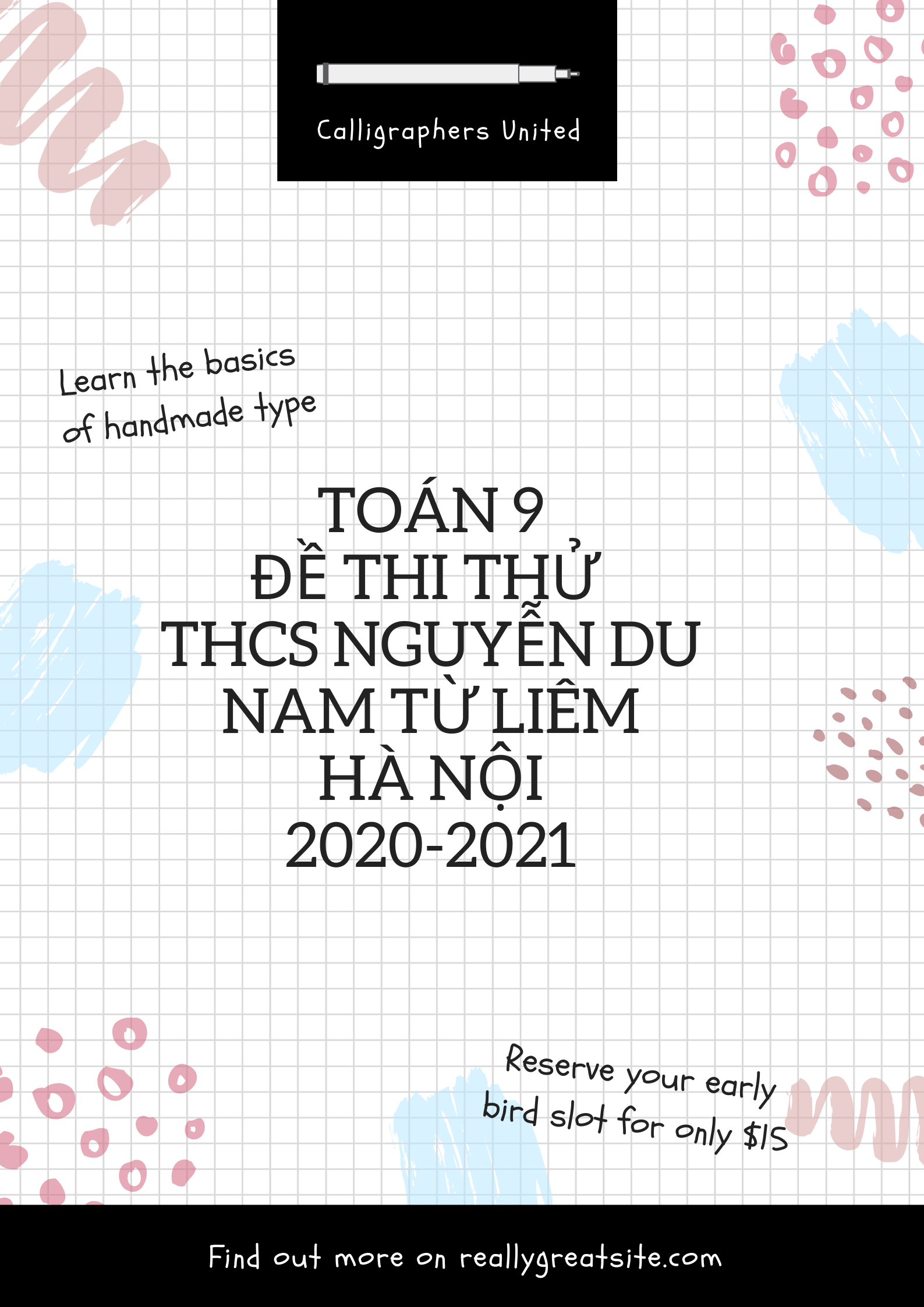 Toán 9: Đề thi thử vào 10 THCS Nguyễn Du - Nam Từ Liêm - Hà Nội  28/4/2021