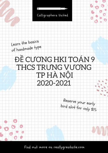 TOÁN-9-ĐỀ CƯƠNG HỌC KÌ I -THCS-TRƯNG-VƯƠNG - HÀ NỘI - 2020 - 2021