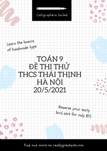 Toán 9: Đề thi thử vào 10 THCS Thái Thịnh Q. Đống Đa - Hà Nội 20/5/2021