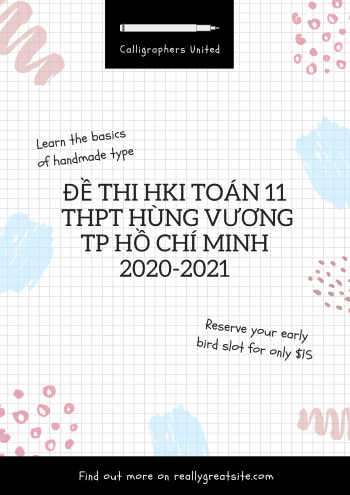 Toán 11: Đề thi HKI  - THPT Hùng Vương - TP Hồ Chí Minh năm 2020 - 2021