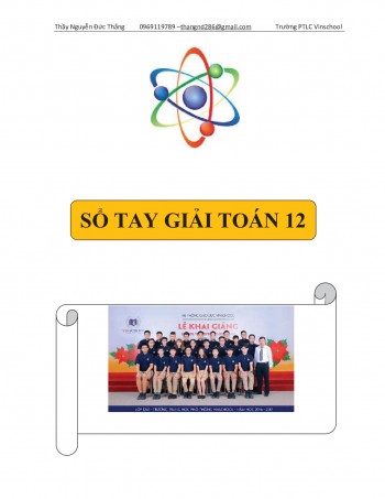 Toán 12 - Sổ tay giải toán 12 - Nguyễn Đức Thắng