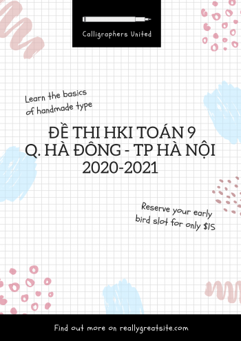 Toán 9: Đề thi HKI Quận Hà Đông Hà Nội năm 2020 - 2021