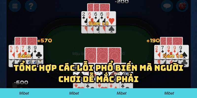 Tổng hợp các lỗi phổ biến mà người chơi dễ mắc phải